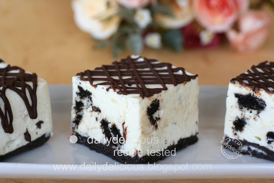 dailydelicious Cookies and Cream Slices My craziness for the Oreo cookie!