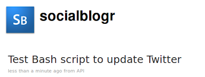 Bash Script To Update Twitter Bash Script To Update Twitter
