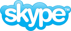 O hacer una VIDEO CONFERENCIA GRATIS: Descarga skype en tu computadora haciéndo clic sobre el logo
