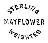 Mayflower Sterling Weighted