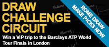 Gana un viaje vip al Barclays ATP World Tour Finals