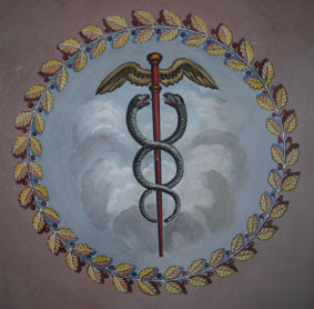 El caduceo, símbolo de la Medicina desde la Antigüedad.