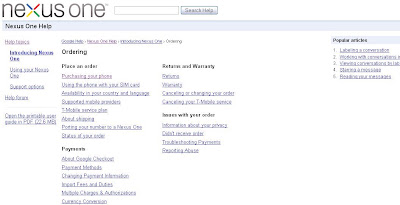  Nexus One User Guide goes online