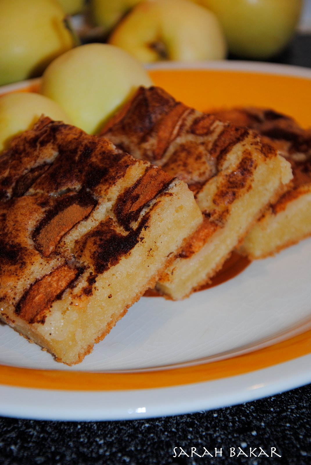 glutenfri äppelkaka i långpanna glutenfri äppelkaka i långpanna