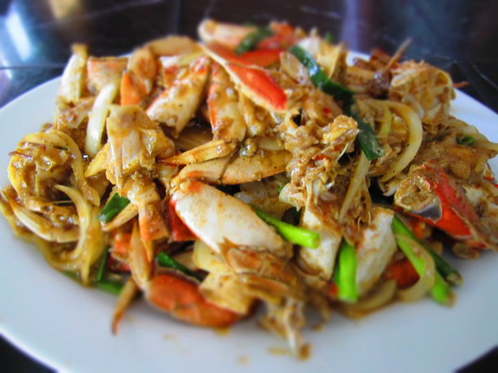 Món ăn từ cua biển Cua+xao+hanh+gung+xo