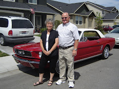 Heading to the 50th class reunion in Scott's Mustang