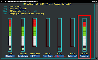 AlsaMixer terminal app