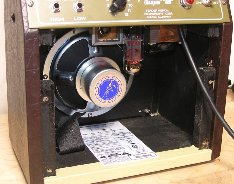 akavalve How to fit a er alnico speaker into a Champion 600 with a