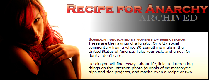 Recipe for Anarchy Archives