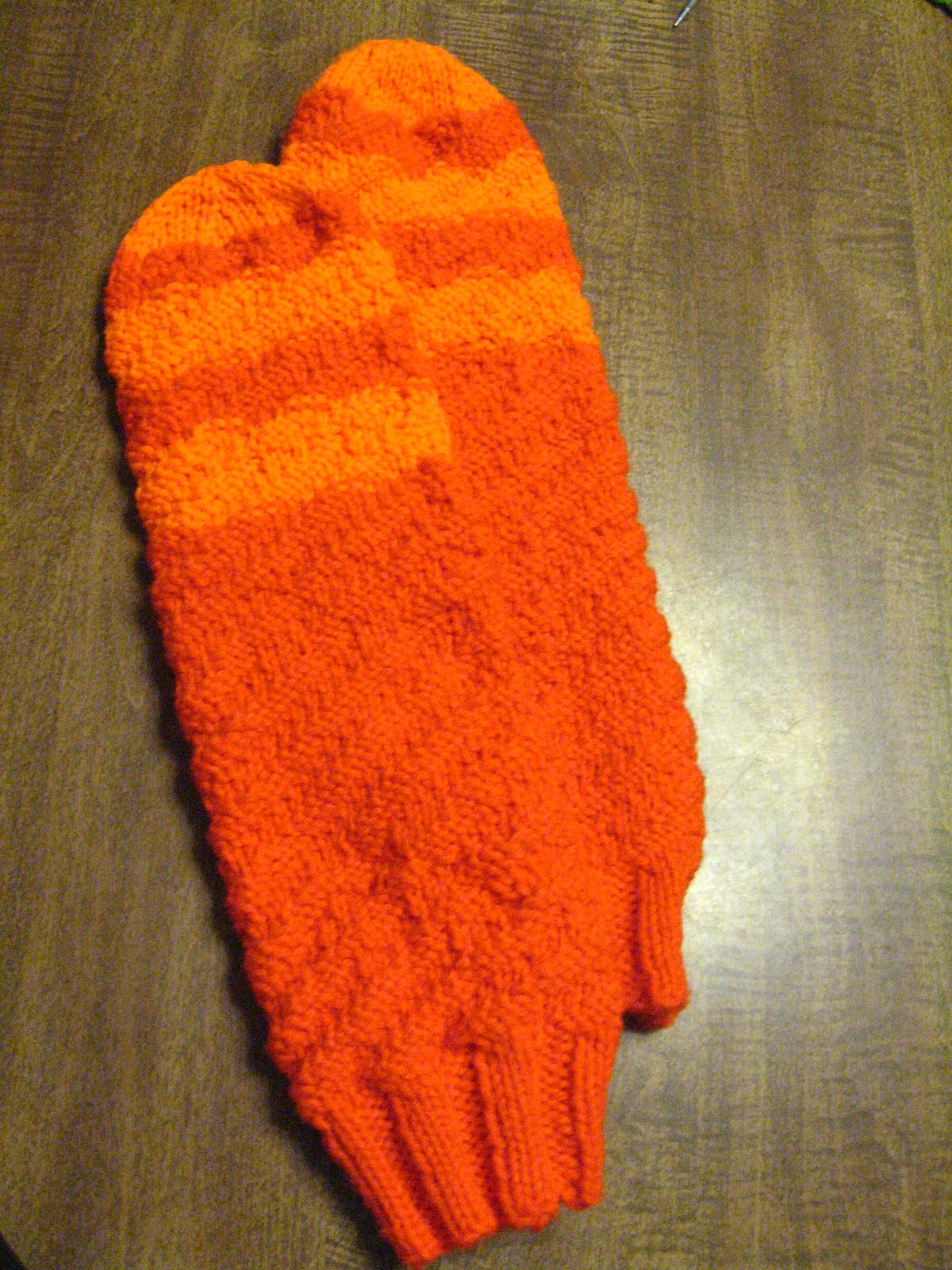 bright orange socks