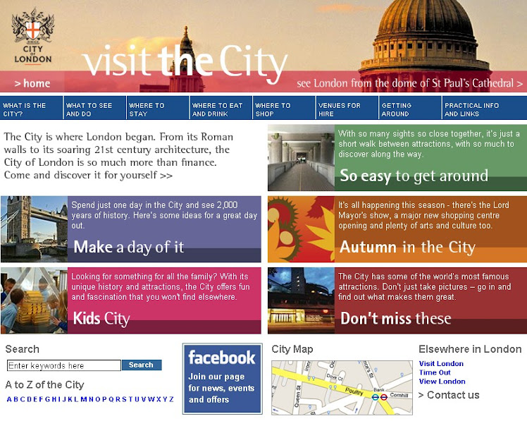 VisitTheCity.co.uk - The City of London turisztikai oldala