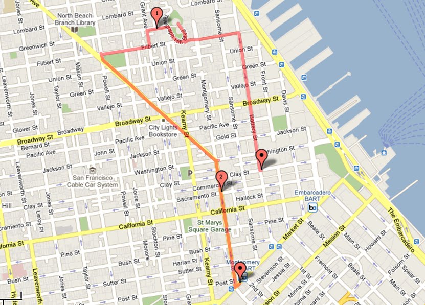 2.3 miles on Telegraph Hill