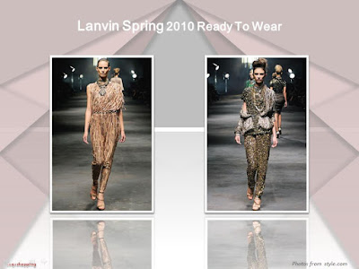 Lanvin Spring 2010 Ready To Wear heavy beading pants and top jumpsuit