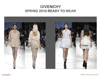 Givenchy Spring 2010 Ready To Wear draped dress back ruffles