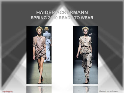Haider Ackermann Spring 2010 Ready To Wear desert jacket top pants