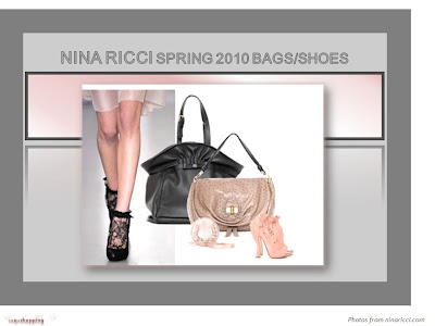 Nina Ricci Spring Summer 2010 bags shoes booties boots