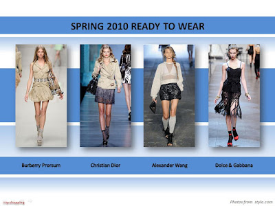 Spring 2010 Ready To Wear shoes booties sandals Burberry Prorsum Christian Dior Alexander Wang Dolce & Gabbana