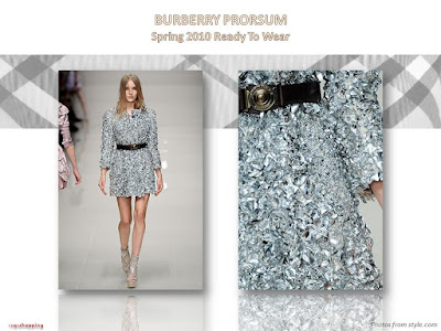 Burberry Prorsum Spring 2010 Ready-To Wear sequin coat