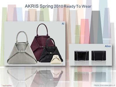 Akris Spring 2010-Ready To Wear Ai handbag and Alice handbag