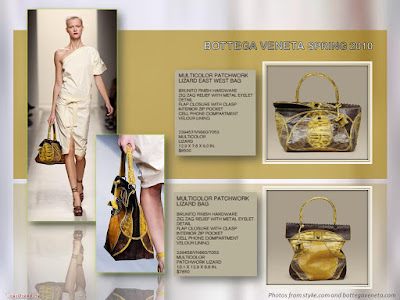 Bottega Veneta Spring 2010 Bags - Multicolor Patchwork Lizard East West Bag and Multicolor Patchwork Lizard Bag