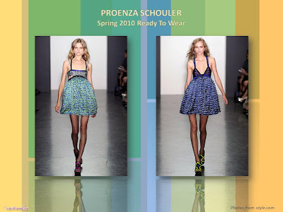 Proenza Schouler Spring 2010 Ready To Wear tiered ruffles mini dress