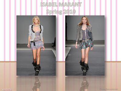 Isabel Marant Spring 2010 Ready To Wear jacket and mini-dress and skirt