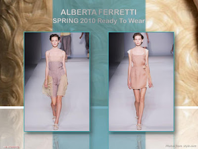 Alberta Ferretti Spring 2010 Ready To Wear chiffon dress
