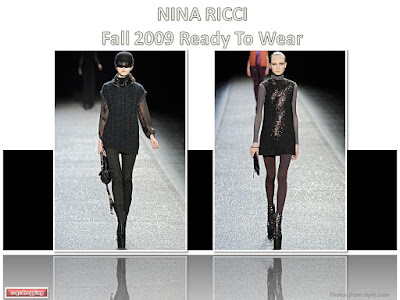 Nina Ricci Fall 2009 Olivier Theyskens tunic dress