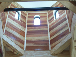 The interior of the dome in the narthex.