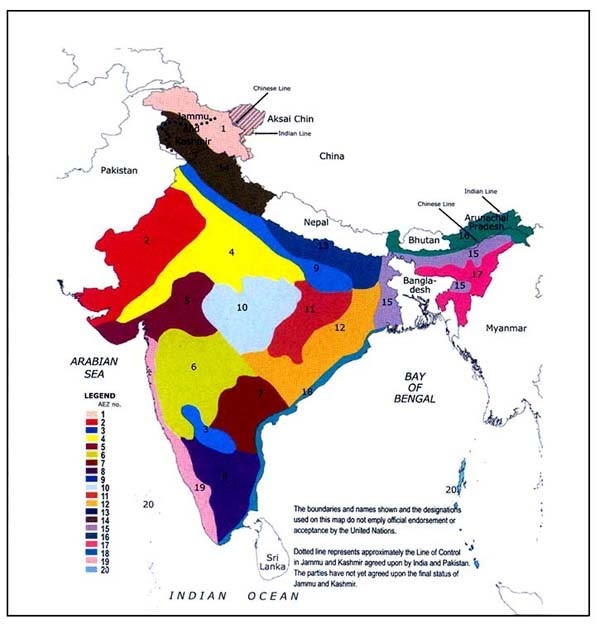 AGRICULTURE CORNER IndiaAgroecological Regions
