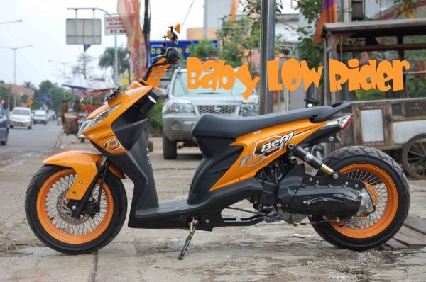 HONDA BEAT beat modif beat modifikasi beat merah beat baru beat putih title=