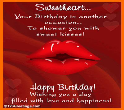  of birthday cards for lovers offering lovely variety of kisses, hugs, 