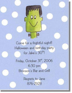 Scary Halloween Party Invitation Cards