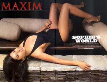 Sophie Choudhary Maxim India photoshoot