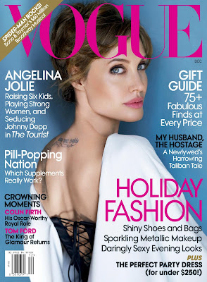 Angelina Jolie on Vogue December 2010