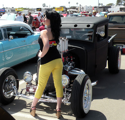Jacks rat rod so cool it got this model to pose How's that a bad thing