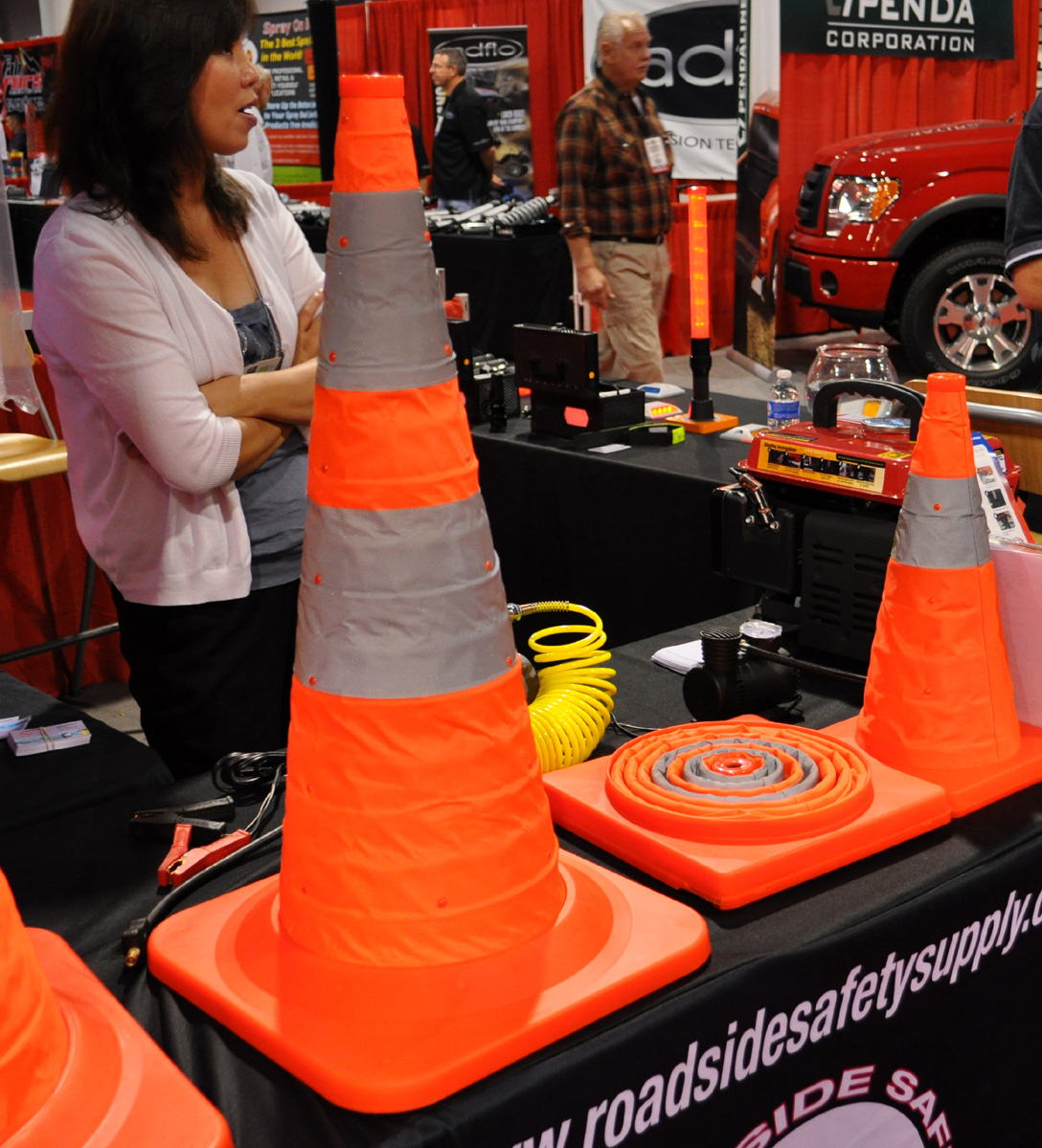 Just A Car Guy Collapsible safety cones... good idea for truckers or