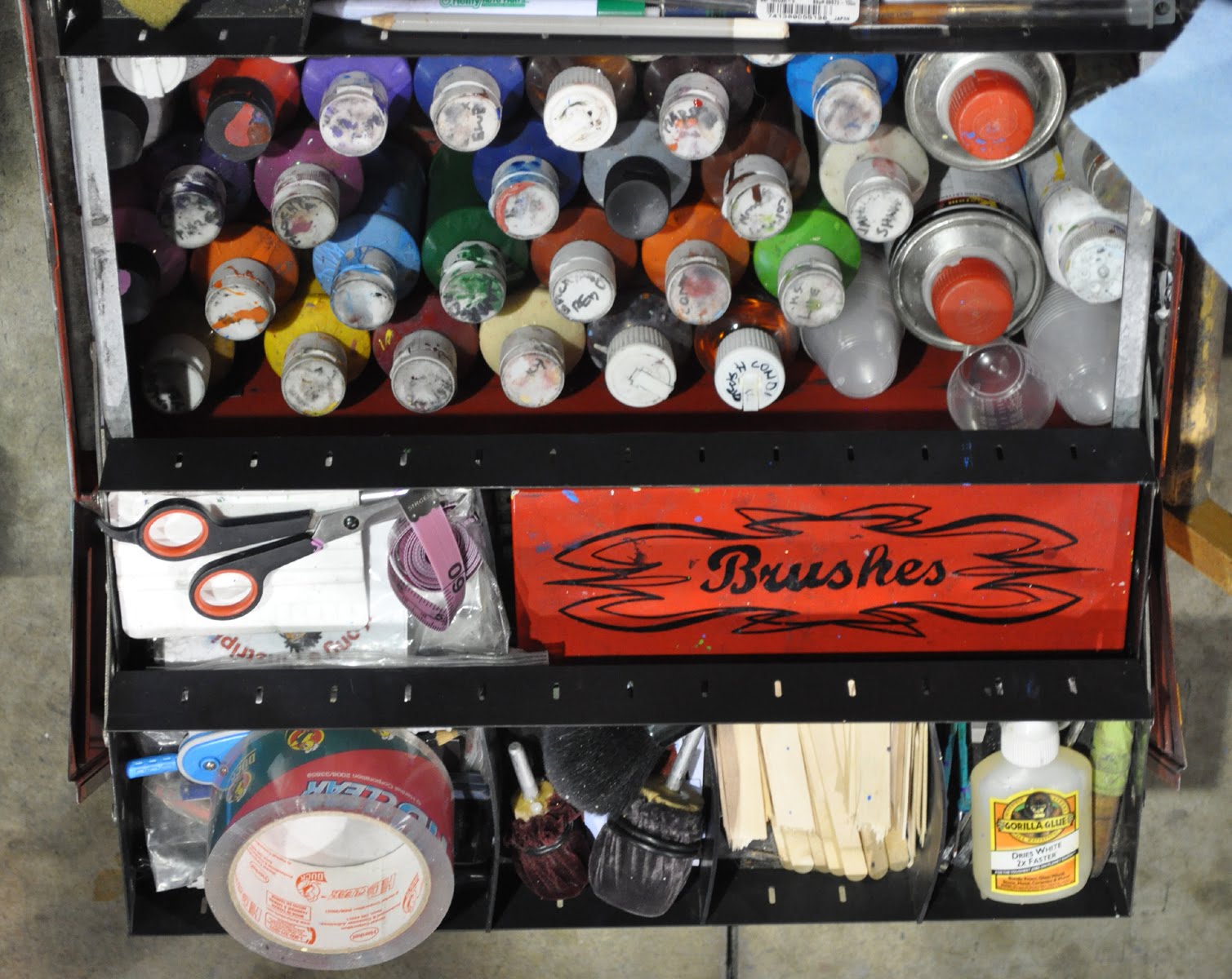 Just A Car Guy The pinstripers at the 2011 GNRS, always worth looking at all the cool art they