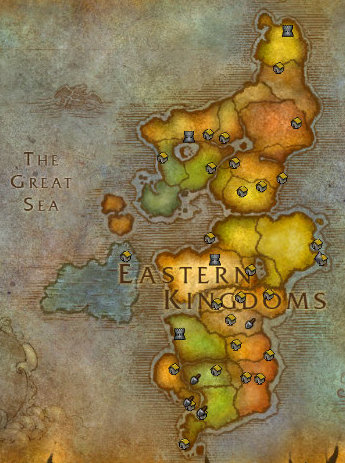 world of warcraft map eastern kingdoms. world of warcraft map eastern