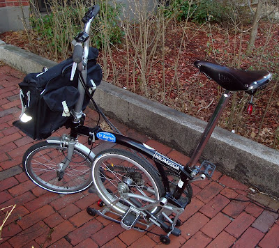 rear view of a Brompton