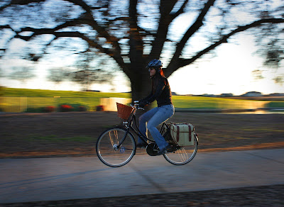 winter cyclist photo bike bicycle