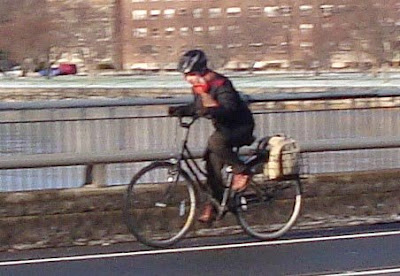 winter cyclist Boston