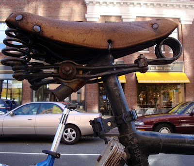 old bicycle seat