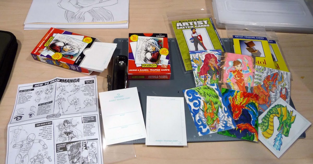 Kid Sketches Canson Fanboy Comic Manga Trading Cards Review