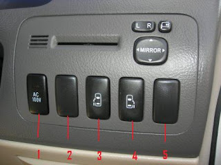 Toyota Alphard Button on Right of Dashboard