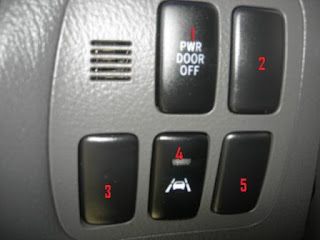 Toyota Alphard Button on Left of Dashboard