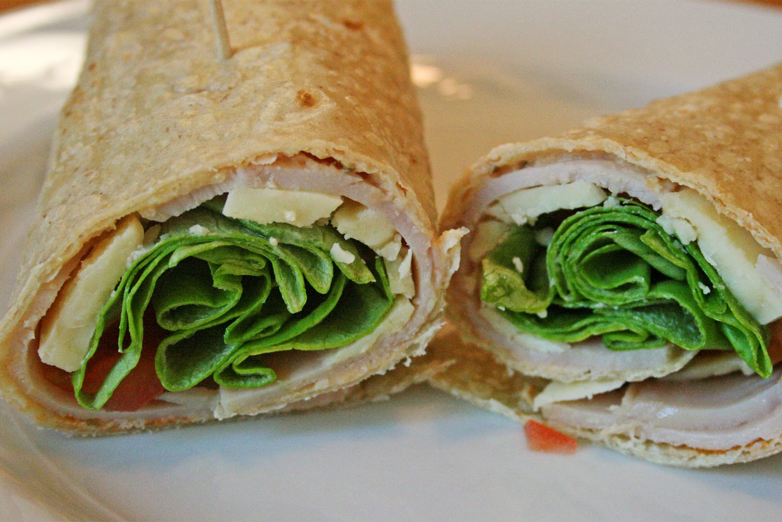 carrot top x 3 turkey and hummus wrap