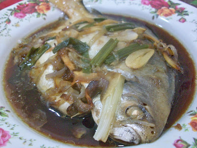 ikan bawal stim chinese style resipi check kat tag ikan ye