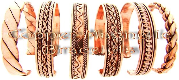 Copper magnetic bracelets