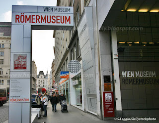 Ingresso del Römermuseum, il museo romano di Vienna